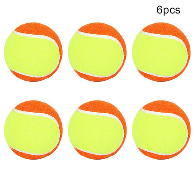 6cm Lastele Pehme treening Rannatennise pall Kummist Materjal Tennis Välisspordipallid Kollane Mänguasi Oranž Värv H6D4