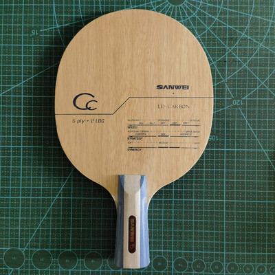 Sanwei CC 5+2 Soft Carbon OFF Επιτραπέζιο τένις carbon Blade ρακέτα πινγκ πονγκ με δωρεάν θήκη