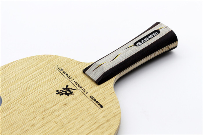 Sanwei CC 5+2 Soft Carbon OFF lauatennise süsiniku teraga lauatennise reket kurikas tasuta ümbrisega