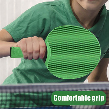 Нов дизайн, монолитна формована силиконова хилка за тенис на маса, мека гумена повърхност, повърхност на ракетата, подложка за тенис на маса за семейство