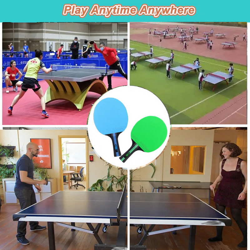 Pingpong lapátok és asztalitenisz készlet 2 db pingpong ütőből álló csomag 3 labdával és hordtáskával kezdő fiúknak, lányoknak