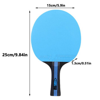 Здрава ракета за пинг-понг с дълга дръжка с гумено покритие Професионално гребло за тенис на маса за начинаещи средно напреднали