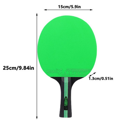 Pika kummikattega käepidemega vastupidav lauatennise reket, professionaalne lauatennise aer algajale keskmise tasemega meistermängimiseks