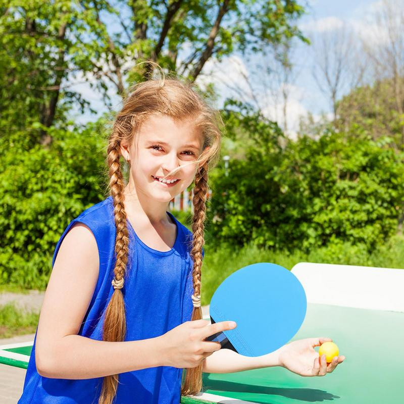 Pika kummikattega käepidemega vastupidav lauatennise reket, professionaalne lauatennise aer algajale keskmise tasemega meistermängimiseks