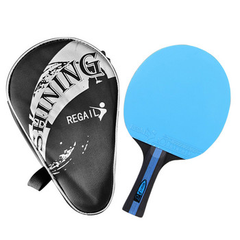 Комплект гребла за пинг-понг и тенис на маса Пакет от 2 ракети за пинг-понг с 3 топки и чанта за начинаещи Момчета Момичета