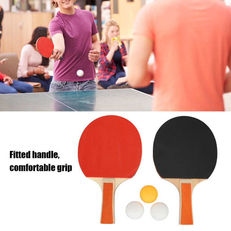 REGAIL A508 ponglabdák lapátok asztalitenisz kézfogásos ütőkészlet fa és gumi puha szivacsréteg otthoni szórakoztatás