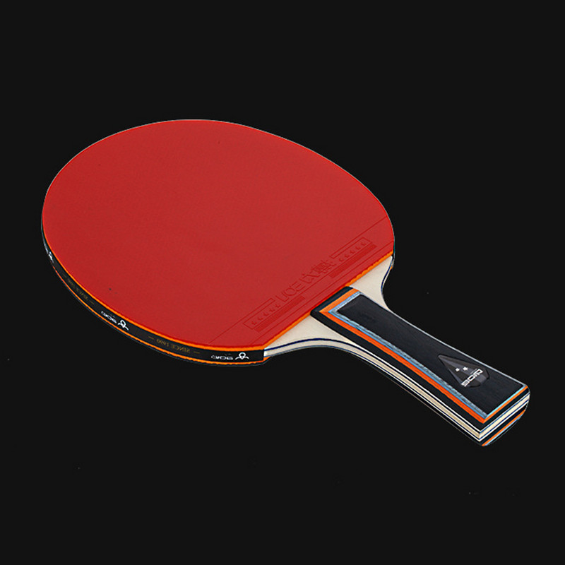 2 3 csillagos pörgésvezérlő asztalitenisz ütő 7 rétegű fa pingpong ütő, hosszú nyelű, körkörös típusú gyorstörés védő pingpang ütő