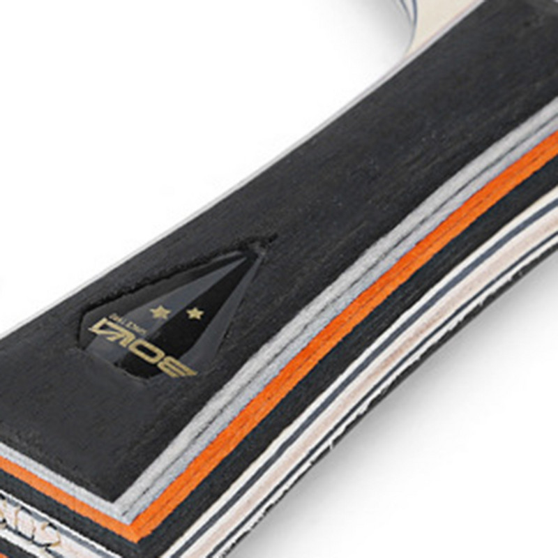 2 3 csillagos pörgésvezérlő asztalitenisz ütő 7 rétegű fa pingpong ütő, hosszú nyelű, körkörös típusú gyorstörés védő pingpang ütő