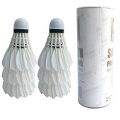 Badminton Shuttlecock White Goose lentos plunksnos skraidymas Stabilumas Patvarus Shuttlecock Kamuolys 3 vnt. / 6 vnt.