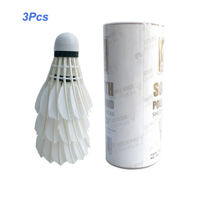 Badminton Shuttlecock White Goose lentos plunksnos skraidymas Stabilumas Patvarus Shuttlecock Kamuolys 3 vnt. / 6 vnt.