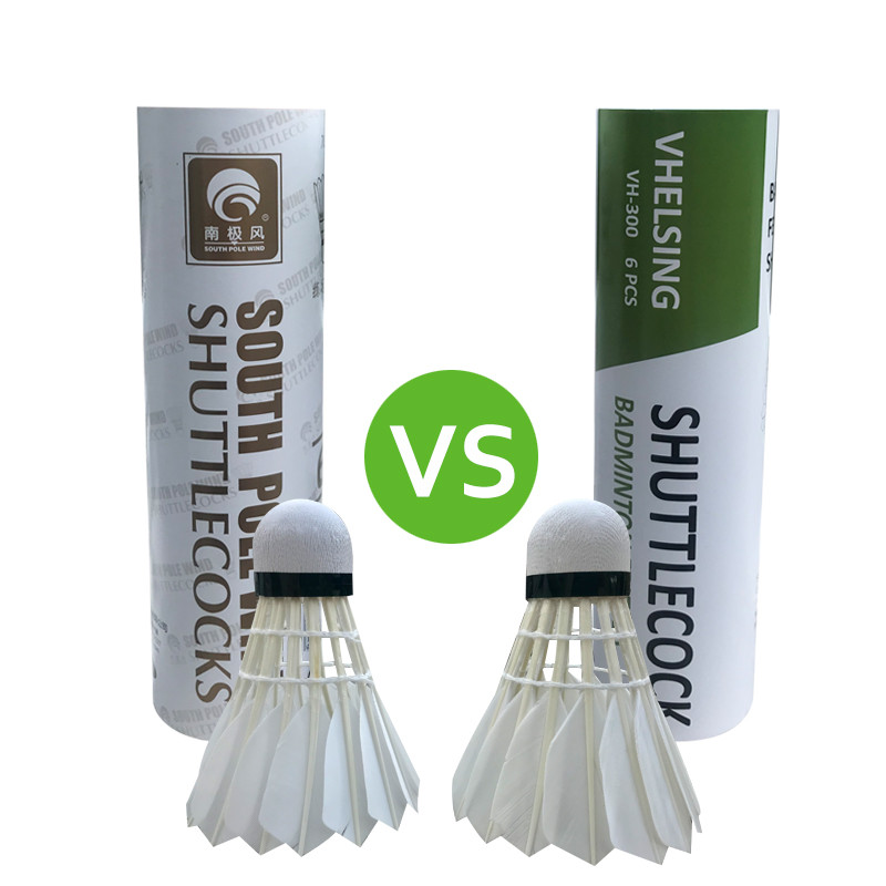 Badminton Shuttlecock White Goose lentos plunksnos skraidymas Stabilumas Patvarus Shuttlecock Kamuolys 3 vnt. / 6 vnt.