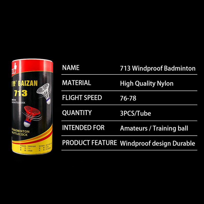 Welkin 2022 uus originaal AirShuttle välisulgpall AirShuttle plastikkuuli nailonist süstikpalli stabiilne takistus 3tk/pakk