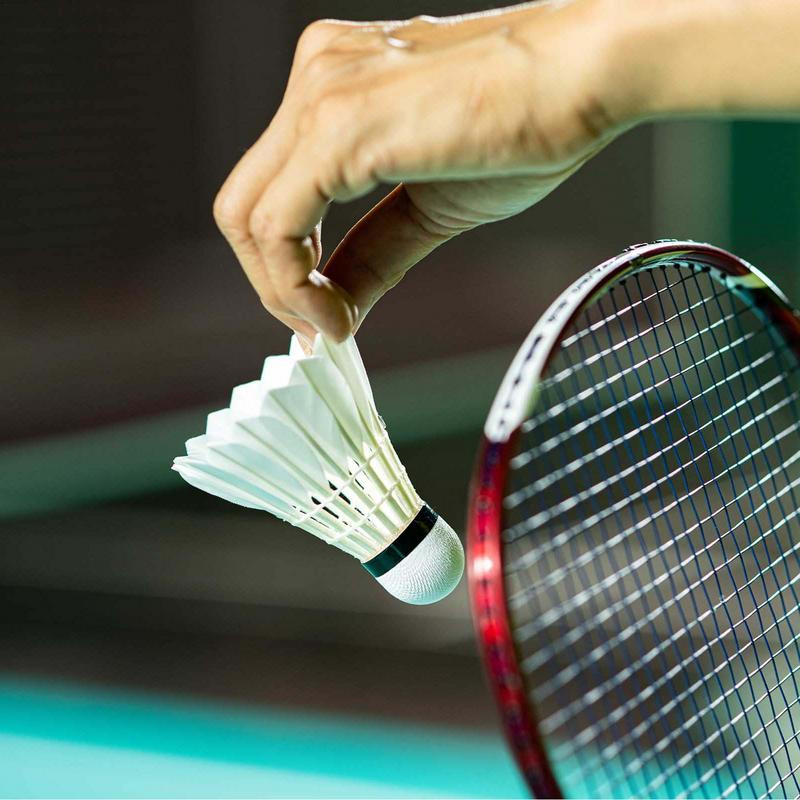 12 vnt badmintono šaudyklinis baltos ančių plunksnos skraidantis stabilumas Patvarus šaudyklės rutulinis plunksnos šaudyklės uždaras lauko žaidimas