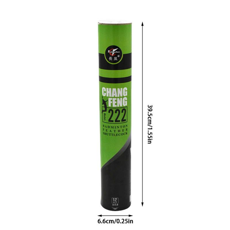 12 vnt badmintono šaudyklinis baltos ančių plunksnos skraidantis stabilumas Patvarus šaudyklės rutulinis plunksnos šaudyklės uždaras lauko žaidimas