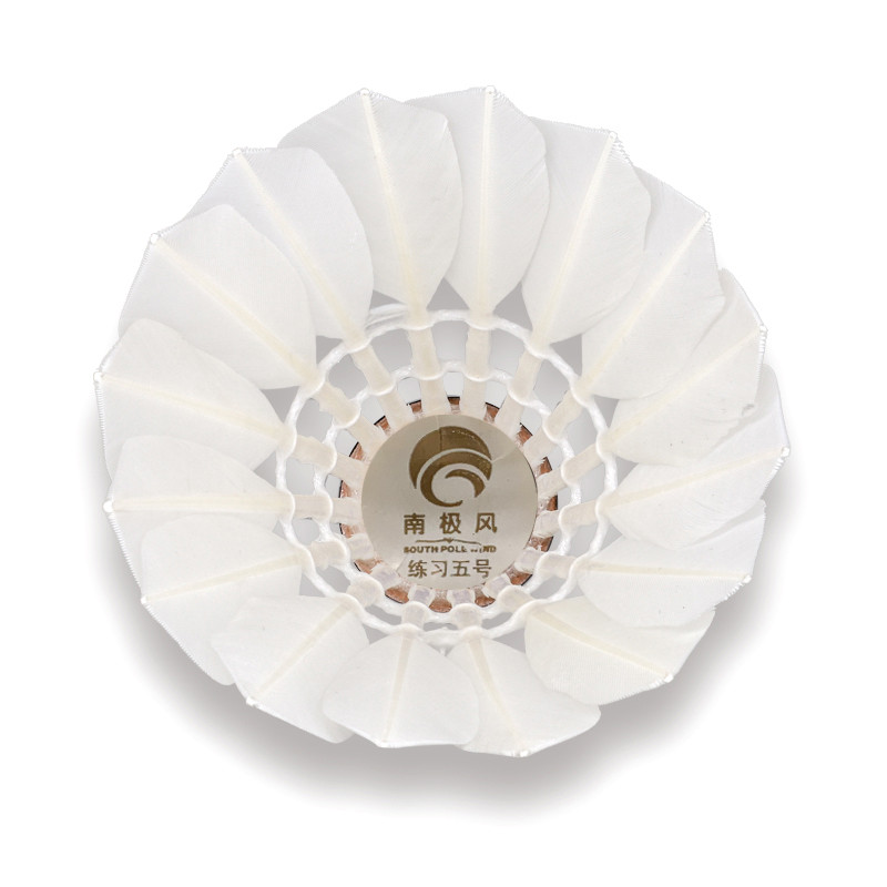 Badminton Shuttlecock White Goose lentos plunksna Skraidymas Stabilumas Patvarus Shuttlecock Rutulinis plunksnų plunksnas kambarinis 3 vnt / 6 vnt
