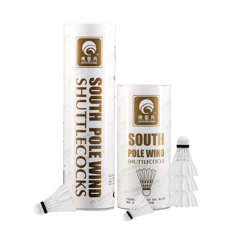 Badminton Shuttlecock White Goose lentos plunksna Skraidymas Stabilumas Patvarus Shuttlecock Rutulinis plunksnų plunksnas kambarinis 3 vnt / 6 vnt