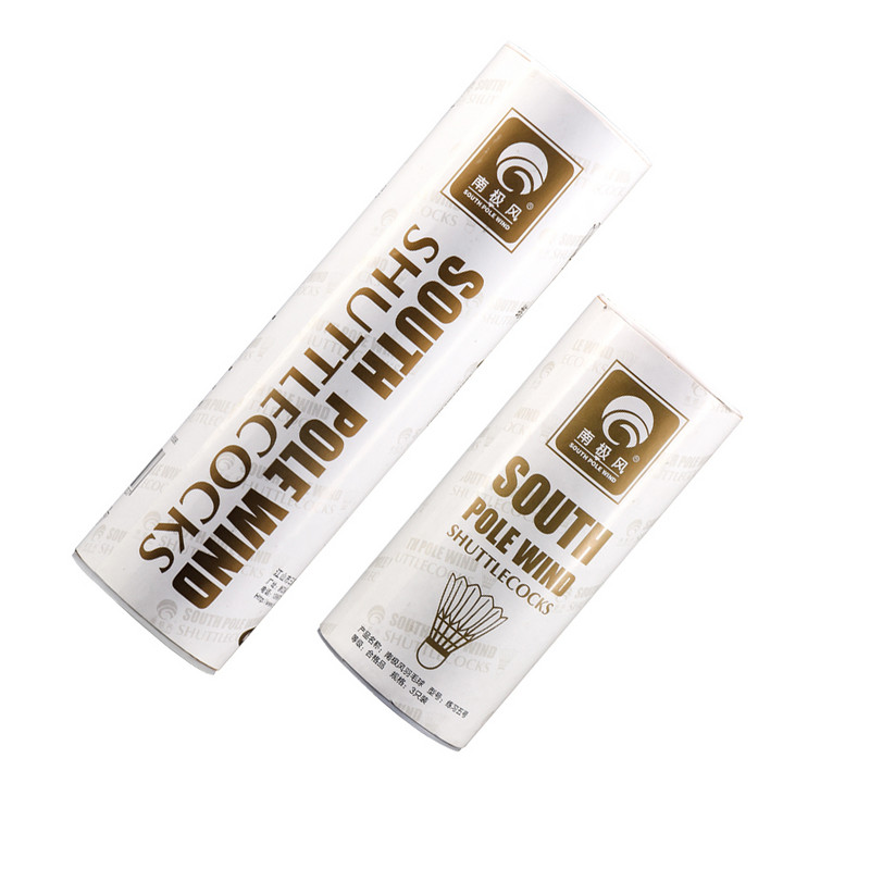 Badminton Shuttlecock White Goose lentos plunksna Skraidymas Stabilumas Patvarus Shuttlecock Rutulinis plunksnų plunksnas kambarinis 3 vnt / 6 vnt