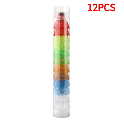 12 τμχ Πλαστικό μπάντμιντον για εξάσκηση χτυπήματος Ελαφρύ μπάντμιντον για εξάσκηση Στρόφιγγες για προπόνηση για παιδιά ψυχαγωγία