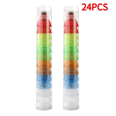 12 τμχ Πλαστικό μπάντμιντον για εξάσκηση χτυπήματος Ελαφρύ μπάντμιντον για εξάσκηση Στρόφιγγες για προπόνηση για παιδιά ψυχαγωγία