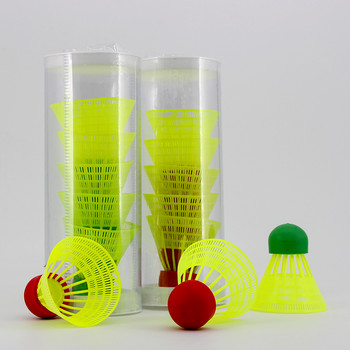 WELKIN 5 τεμ. Mini Speed Super Nylon Rubber Ball Κεφαλή Badminton Shuttlecocks Μεγάλη σταθερότητα Εσωτερικές αθλητικές μπάλες προπόνησης εξωτερικού χώρου