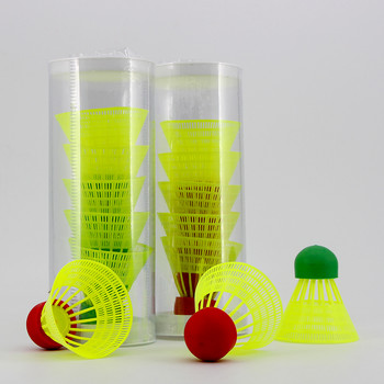 WELKIN 5 бр. Mini Speed Super Nylon Rubber Ball Head Baadminton Shuttlecocks Голяма стабилност Вътрешни спортни тренировъчни топки на открито