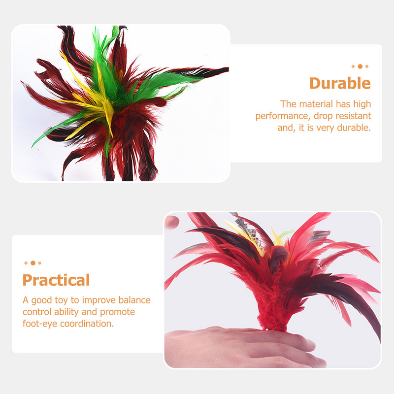 2Pcs Toys Chicken- Shuttlecocks Shuttlecocks Kineski Jianzi Kick Shuttlecocks za sportske igre na otvorenom