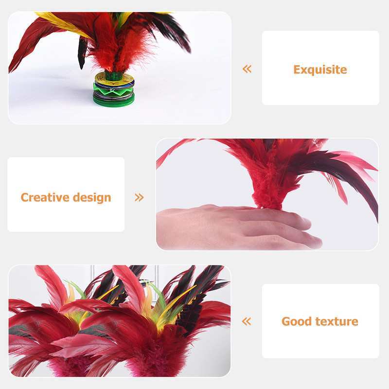 2Pcs Toys Chicken- Shuttlecocks Shuttlecocks Kineski Jianzi Kick Shuttlecocks za sportske igre na otvorenom