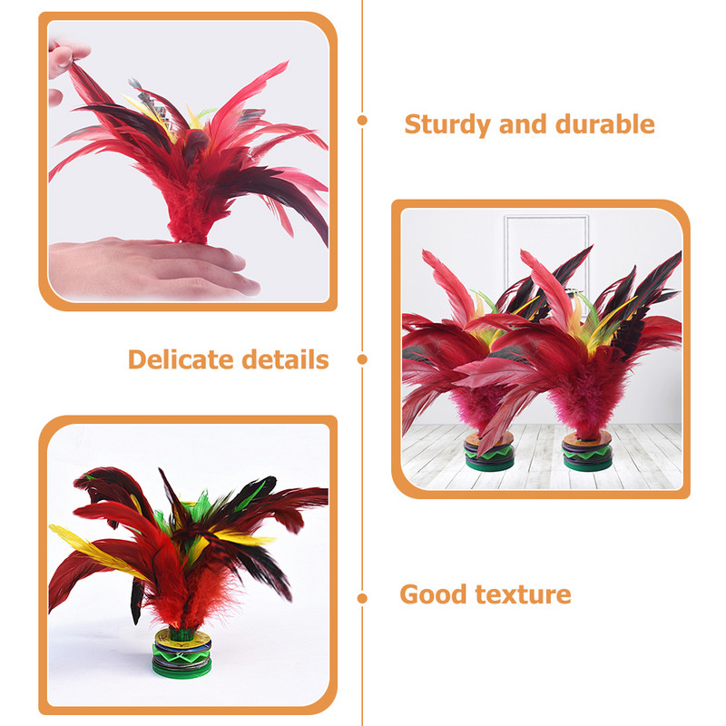 2Pcs Toys Chicken- Shuttlecocks Shuttlecocks Kineski Jianzi Kick Shuttlecocks za sportske igre na otvorenom