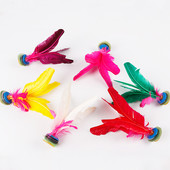 3 db kínai rugdosó tollaslabda Jianzi tollaslabda játék Kivehető játék