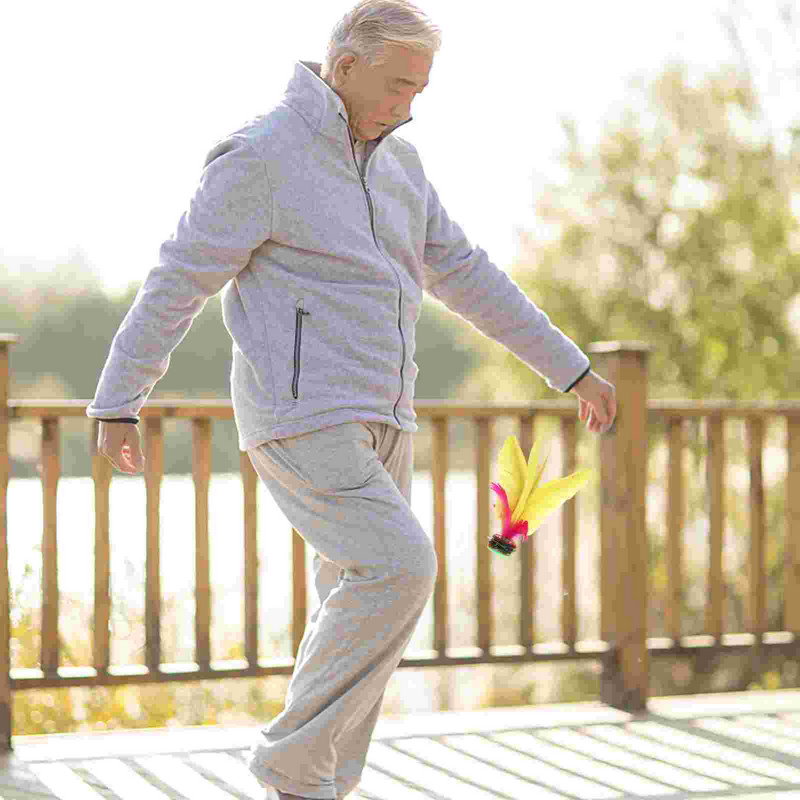 3 db kínai rugdosó tollaslabda Jianzi tollaslabda játék Kivehető játék