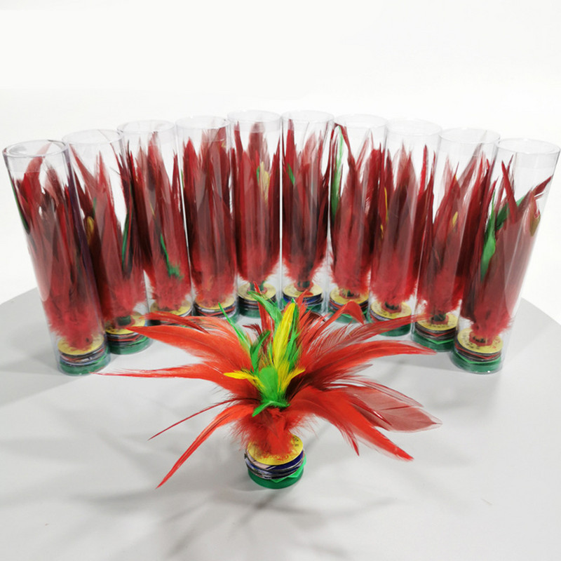 5 vnt badmintono šaudyklų spardymas žaislas kūdikiui spalvoti lauko žaislai Jianzi kinų spardymas