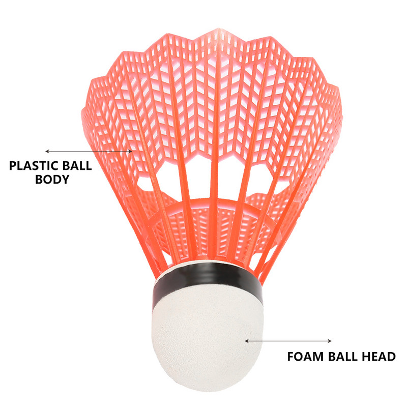12 db Színes Tollaslabdák Nylon Tollaslabda Utazási Termékek Sport Edző Shuttlecocks Beltéri Kültéri Sport Edzőlabdák