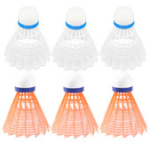 6 tk Plastikust sulgpalli süstikliinid, pallipead, harjutuste tarvikud, sulgpalli välissulgpallid, õpilast