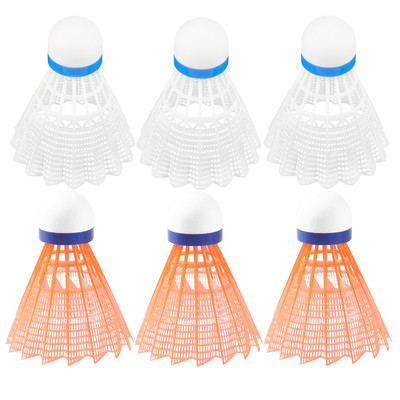 6 tk Plastikust sulgpalli süstikliinid, pallipead, harjutuste tarvikud, sulgpalli välissulgpallid, õpilast