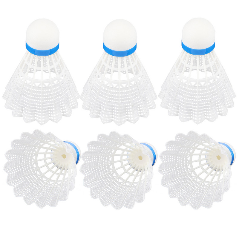 6 tk Plastikust sulgpalli süstikliinid, pallipead, harjutuste tarvikud, sulgpalli välissulgpallid, õpilast