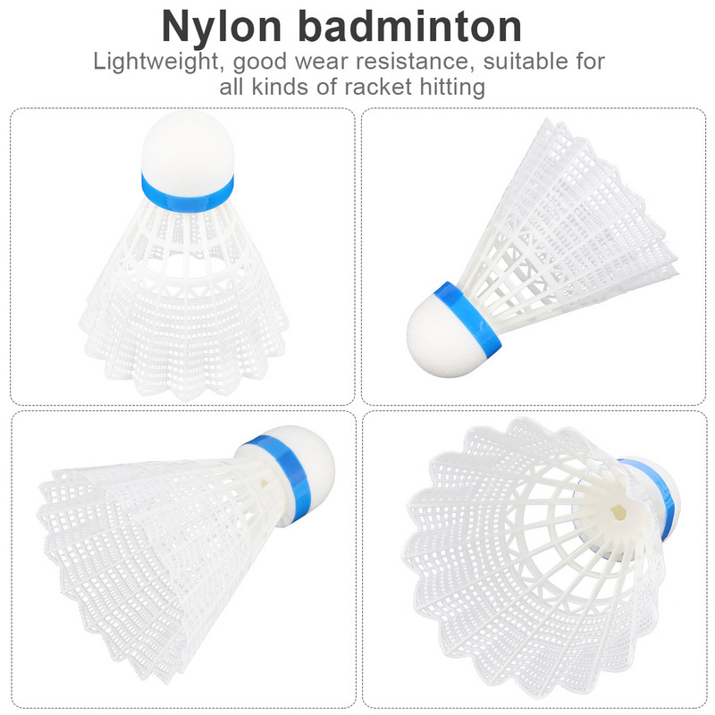 6 tk Plastikust sulgpalli süstikliinid, pallipead, harjutuste tarvikud, sulgpalli välissulgpallid, õpilast