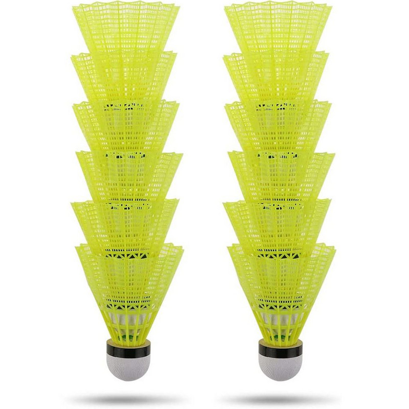 3/6 DB tartós tollaslabdák sárga nylon tollaslabdák tollaslabdák beltéri kültéri sport tollaslabda edzőlabdák