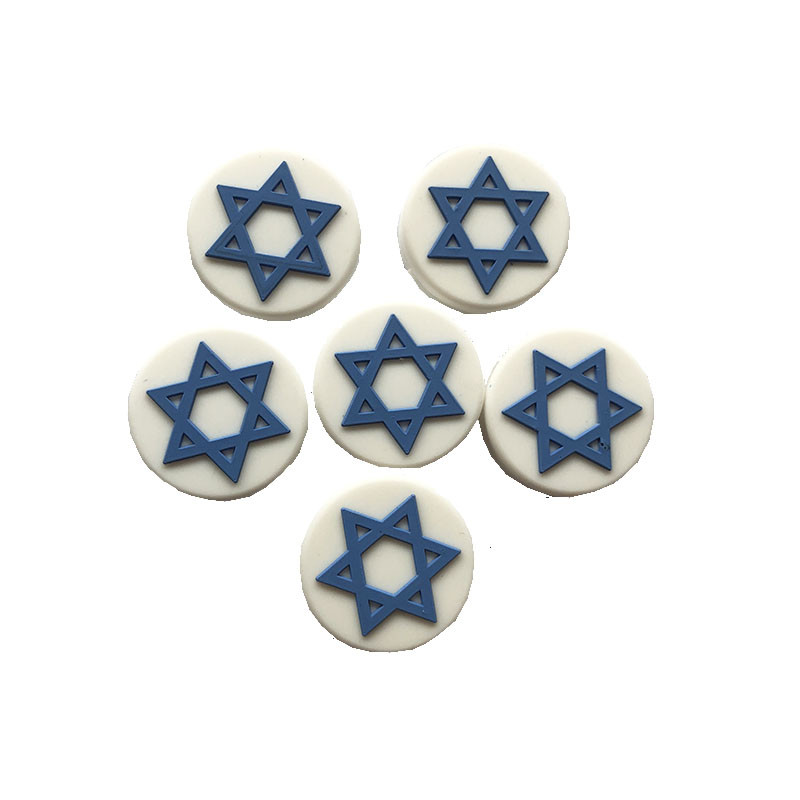 5 τμχ ΝΕΟ Αποσβεστήρα κραδασμών ρακέτας τένις Flag Ισραήλ για μείωση κραδασμών ρακέτας ρακέτας