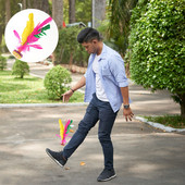 Shuttlecock Kinų žaidimas Shuttlecocks Kick Jianzi Pėdų Žaislas Žaislai Sportas Spardymas Pratimai Vaikams Spalvinga Tradicinė Guma