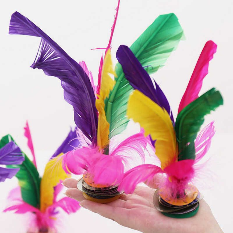 Shuttlecock Kinų žaidimas Shuttlecocks Kick Jianzi Pėdų Žaislas Žaislai Sportas Spardymas Pratimai Vaikams Spalvinga Tradicinė Guma