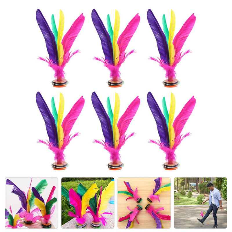 Shuttlecock Kinų žaidimas Shuttlecocks Kick Jianzi Pėdų Žaislas Žaislai Sportas Spardymas Pratimai Vaikams Spalvinga Tradicinė Guma