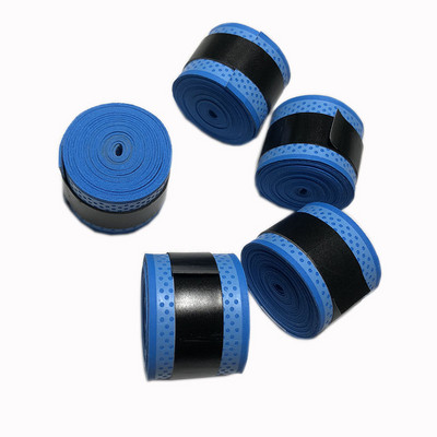 10 τμχ Μαύρη λαβή τένις με σημείο πίεσης, Αντιολισθητικές λαβές μπάντμιντον, λαβές ρακέτας τένις