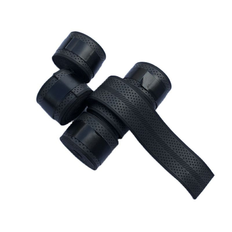 10 τμχ Μαύρη λαβή τένις με σημείο πίεσης, Αντιολισθητικές λαβές μπάντμιντον, λαβές ρακέτας τένις