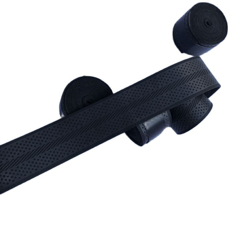 10 τμχ Μαύρη λαβή τένις με σημείο πίεσης, Αντιολισθητικές λαβές μπάντμιντον, λαβές ρακέτας τένις