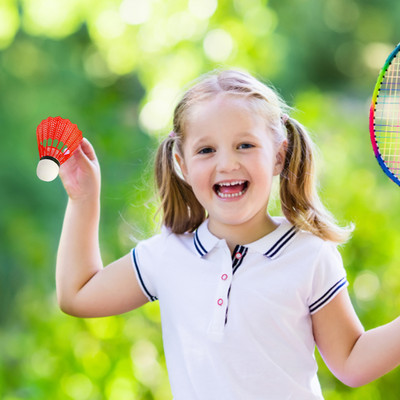 12 vnt Plastikinis badmintonas smogimo pratimams Lengvas badmintonas treniruotėms Pramogos vaikams Pramogos