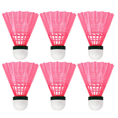 6 db Shuttlecocks Gyerek izzadságruha Air Badminton Shuttle Edzés Kiegészítők Ball Shuttle Tollas Shuttlecock