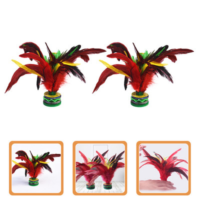 2db játékok gyerekeknek szabadidős játékok kínai Jianzi kick tollaslabdák csirke- tollaslabdák edzéshez szabadtéri játékhoz