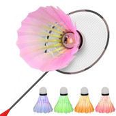 3 db Glow Tollaslabda Kreatív Színes LED Fény Tollaslabdák Kültéri Sport Kacsatoll Tollaslabdák