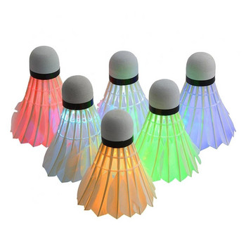 3бр. Светещи бадминтон, креативни, цветни, LED светлинни волани, топки за бадминтон, спорт на открито, патица