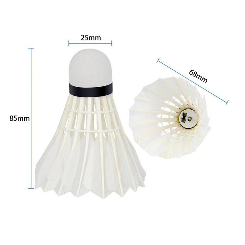 3 db Glow Tollaslabda Kreatív Színes LED Fény Tollaslabdák Kültéri Sport Kacsatoll Tollaslabdák